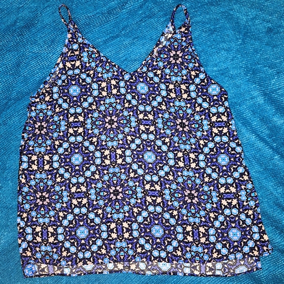 Anthropologie - Paper Crane - Spaghetti Strap Camisole Kaleidoscope Tank Top - Picture 1 of 4